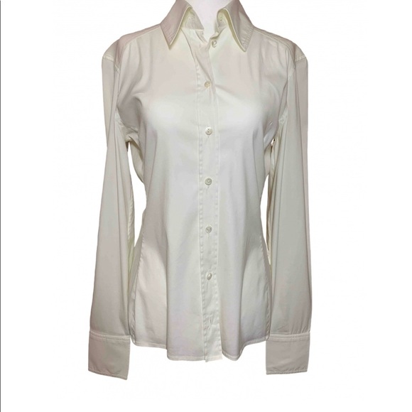 GUCCI white cotton blouse - Picture 1 of 9